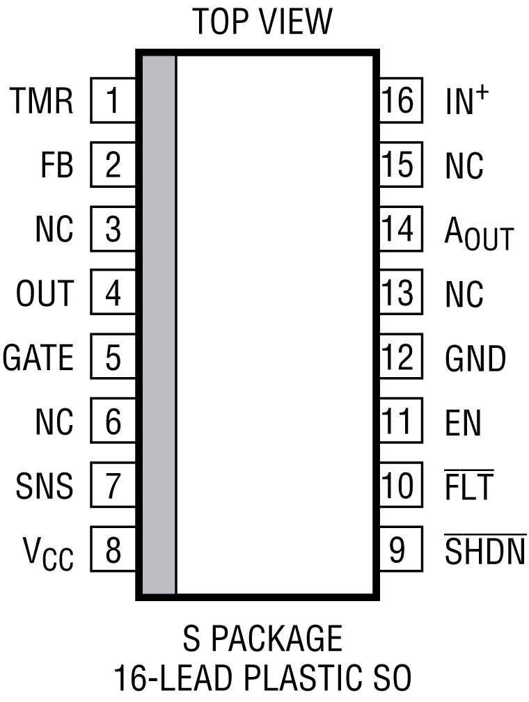 LT4356-1-4356-2 Pin Configuration