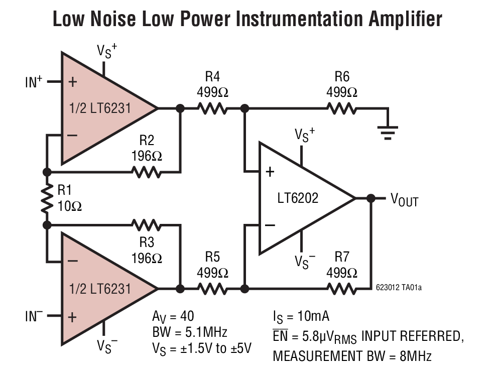 Low Noise Low Power Instrumentation Amplifier
