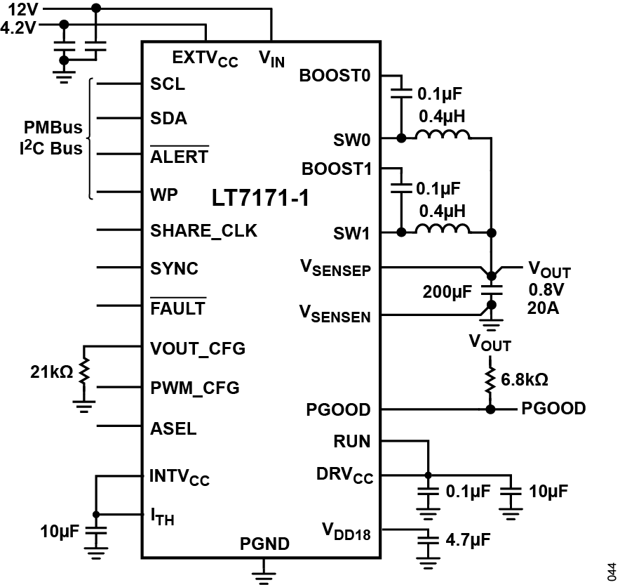 LT7171/LT7171-1 Typical Application