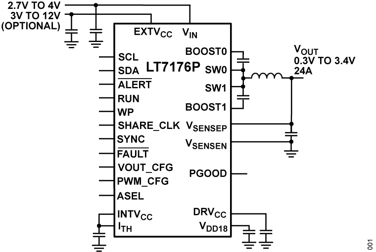LT7176P_LT7176P-1 Typical Application
