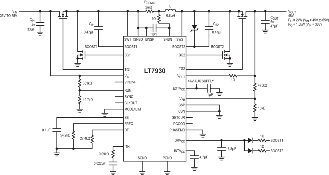LT7930 Typical Application