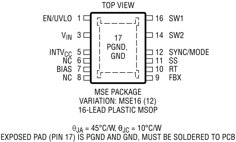 LT8331 Pin Configuration