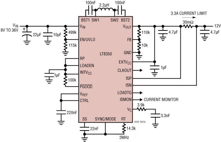 LT8350 Application Circuit