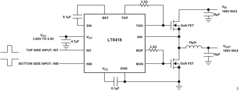 LT8418 Typical Application