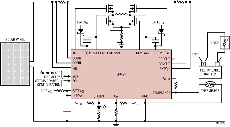 LT8491 Application Circuit
