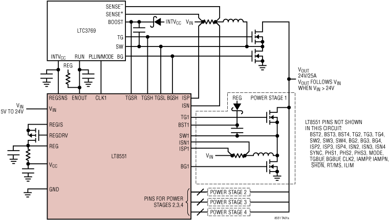 LT8551 Application Circuit