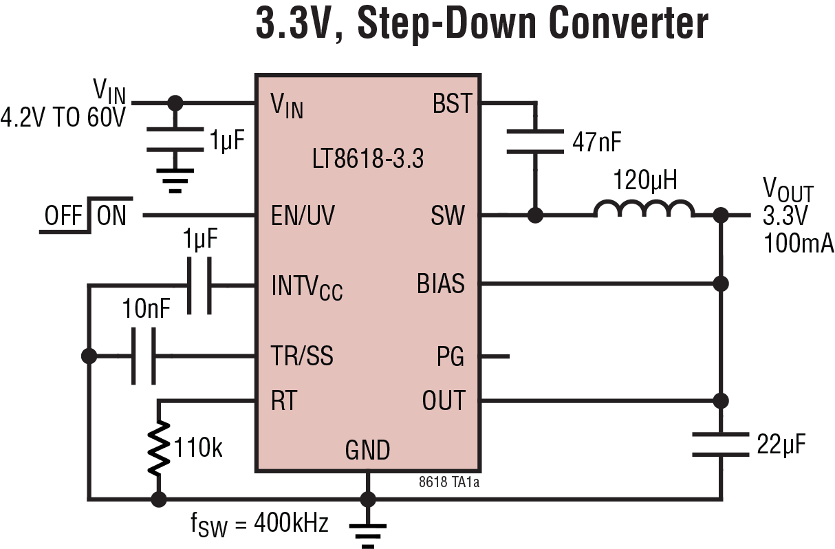 LT8618-3.3 Application Circuit