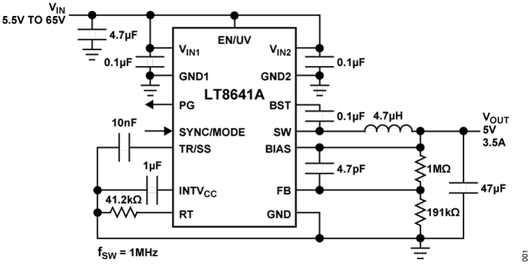 LT8641A Application Circuit