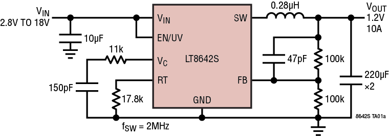 LT8642S Application Circuit