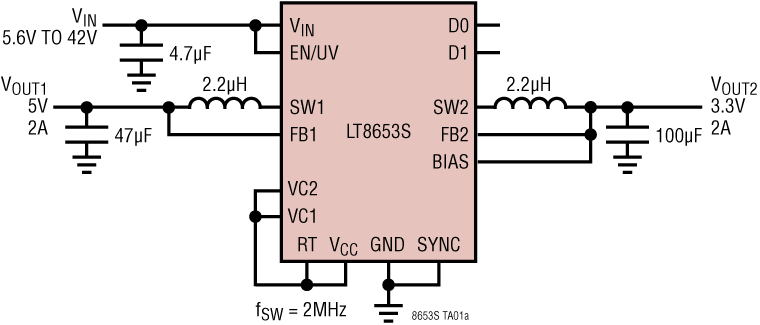 LT8653S Application Circuit