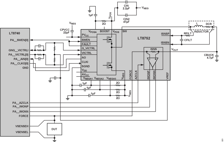 LT8752 Typical Application Diagram