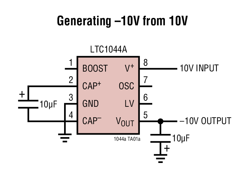 Generating –10V from 10V