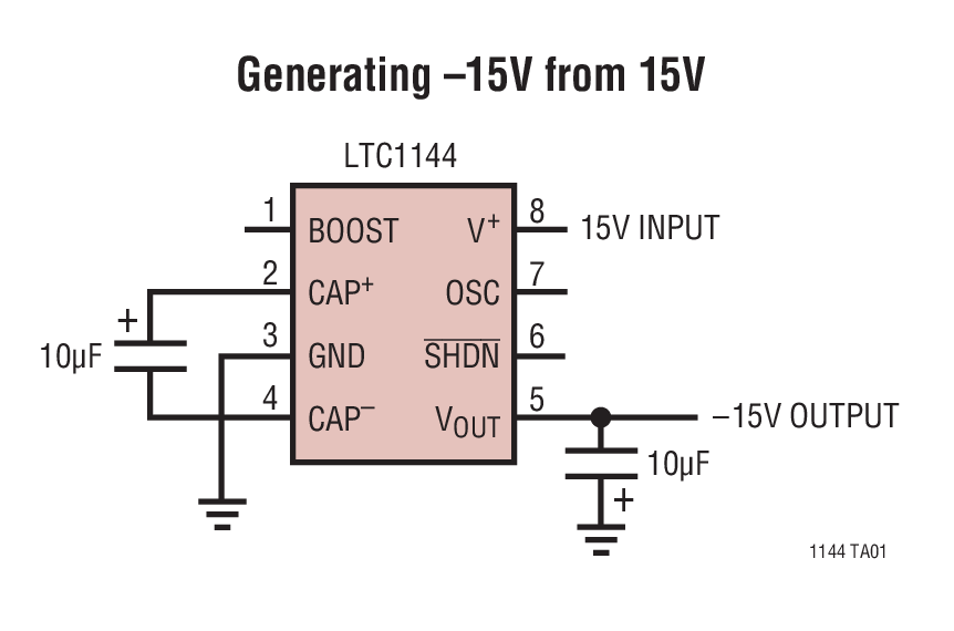 Generating –15V from 15V