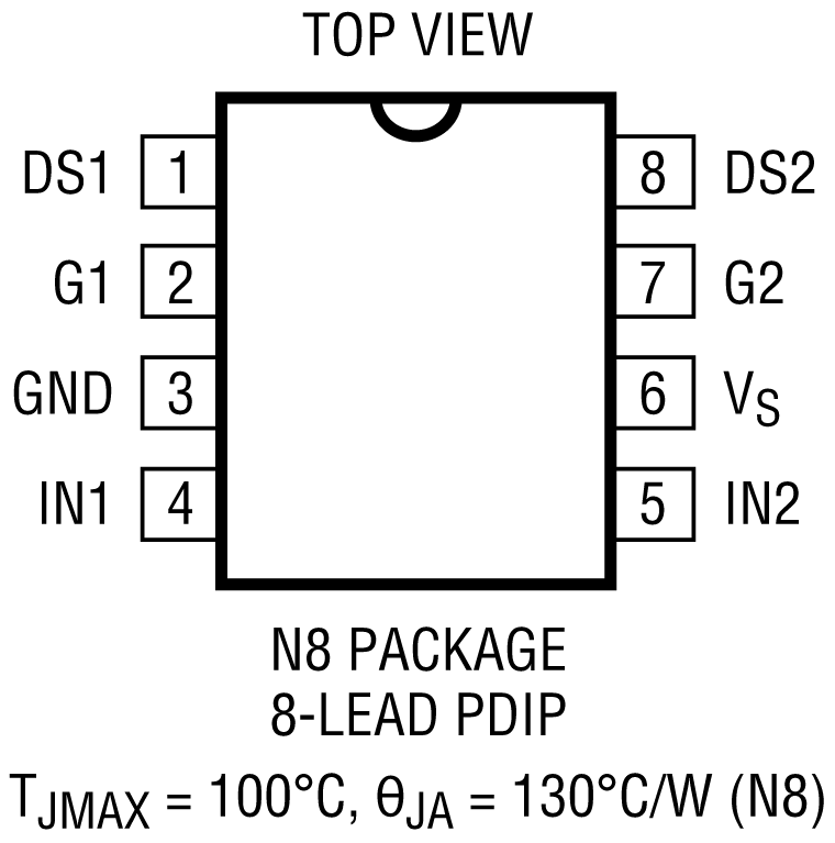 LTC1155 Pin Configuration