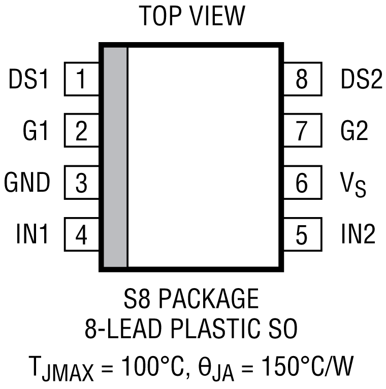 LTC1155 Pin Configuration