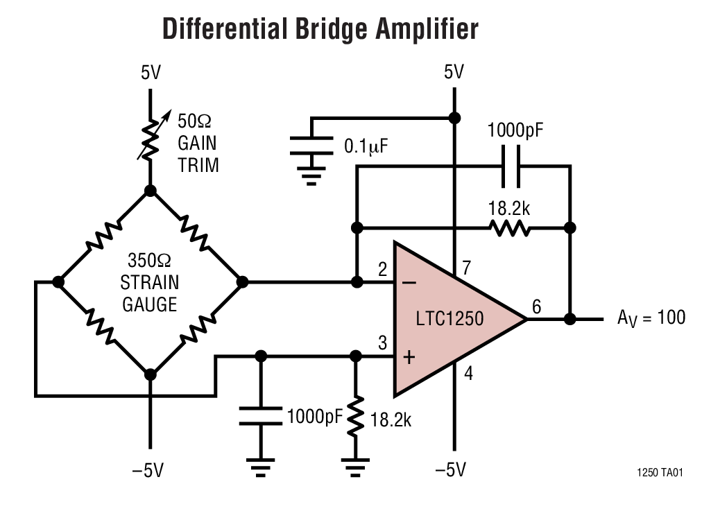 Differential Bridge Amplifier