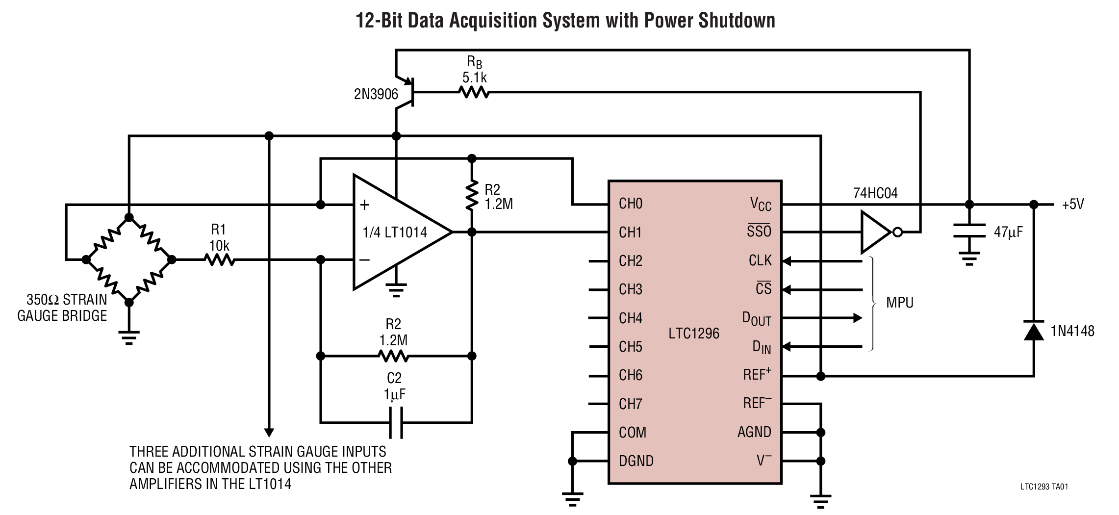 12-Bit Data Acquisition System with Power Shutdown