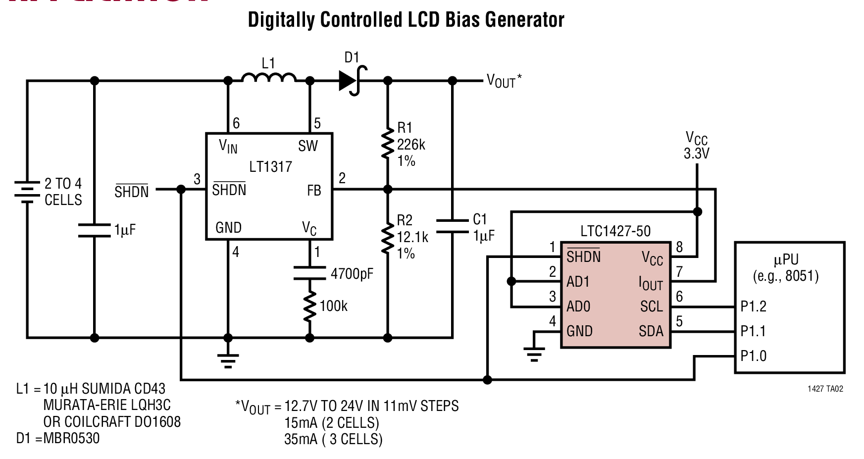 Digitally Controlled LCD Bias Generator