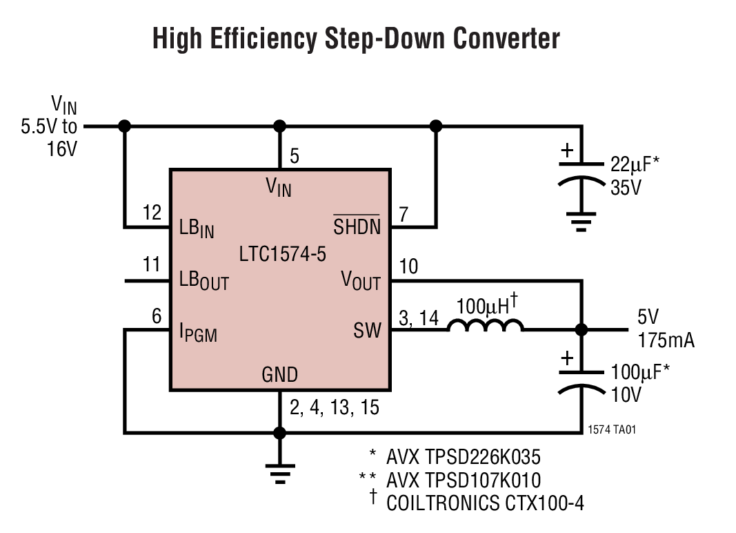 High Efficiency Step-Down Converter