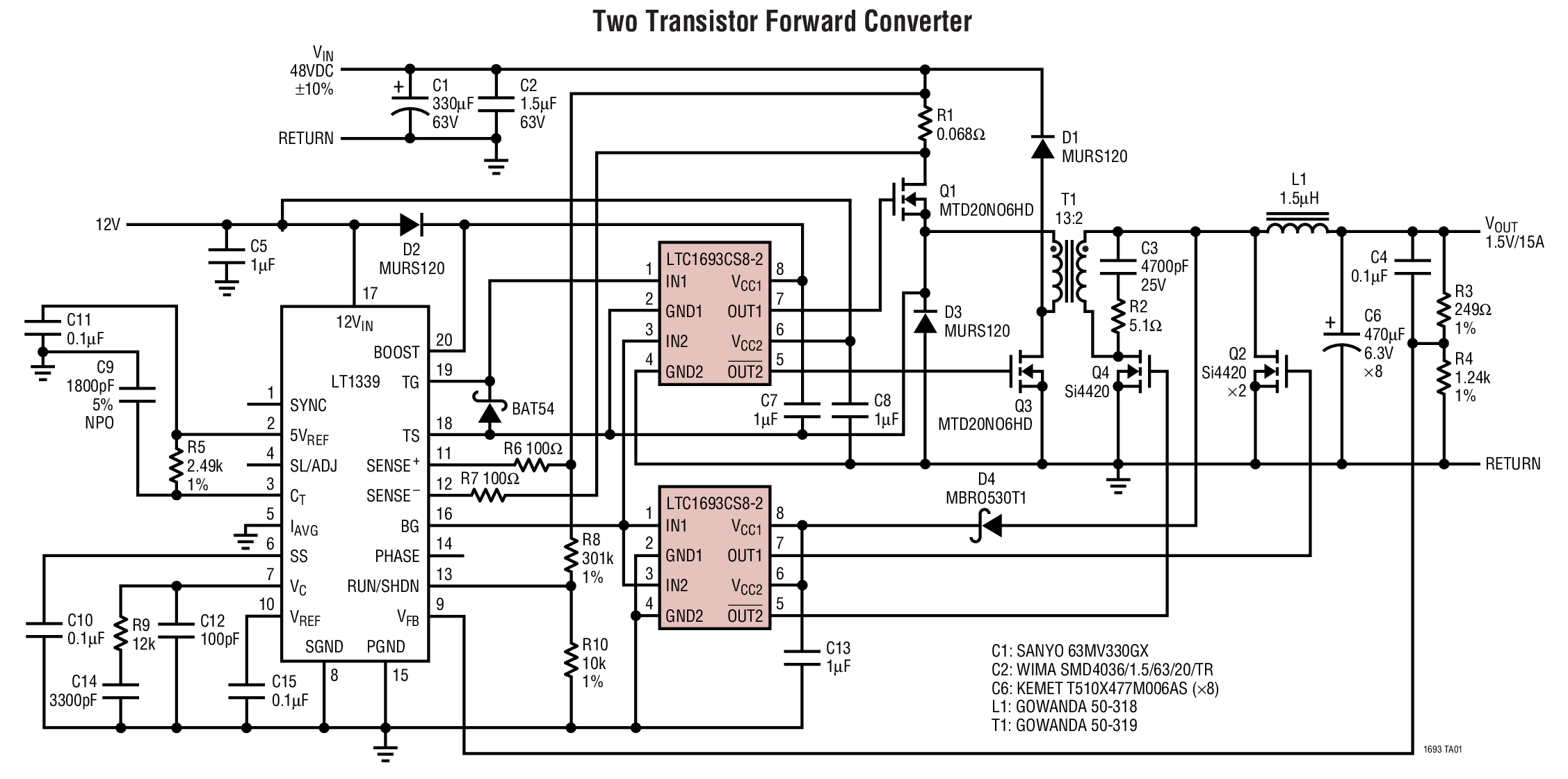 Two Transistor Forward Converter