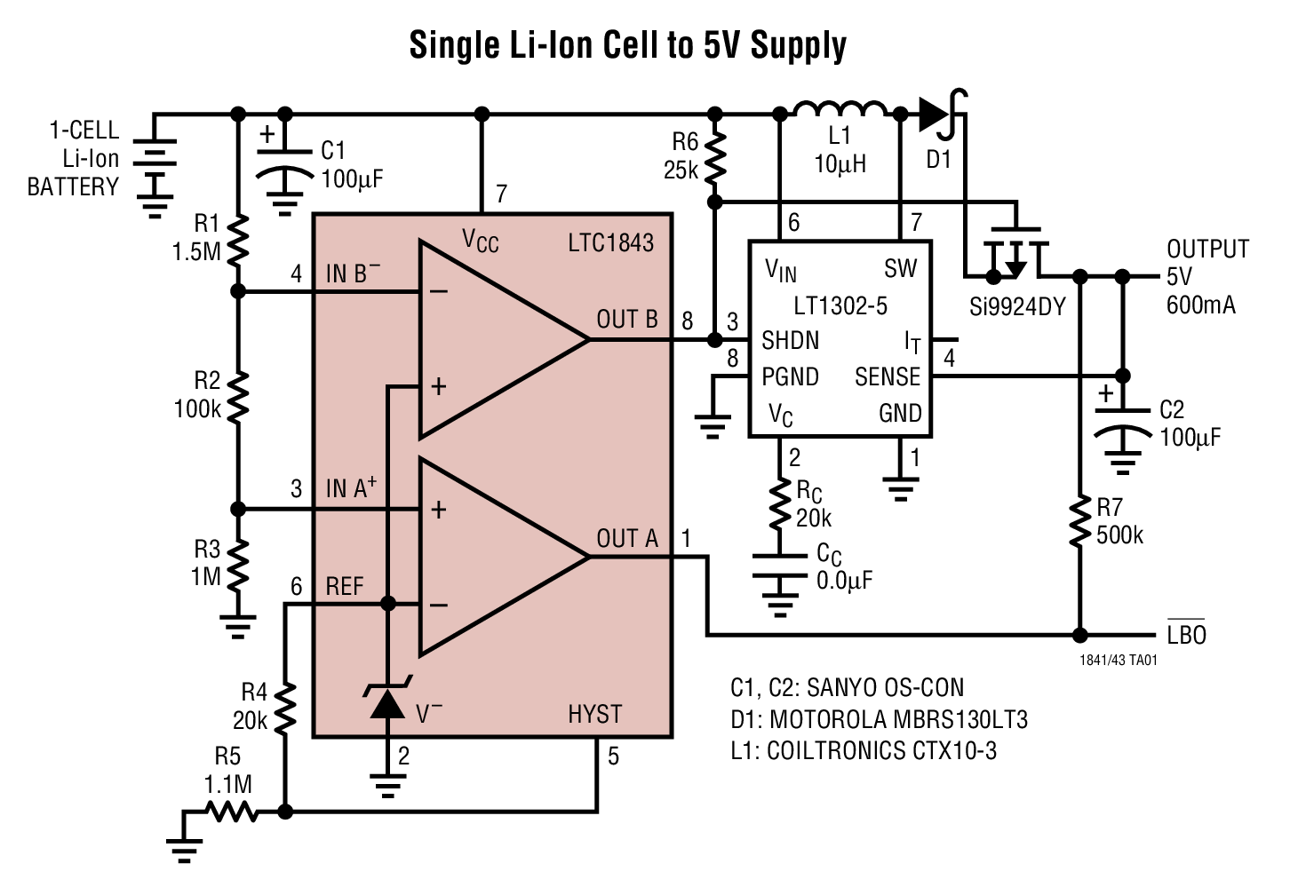 Single Li-Ion Cell to 5V Supply