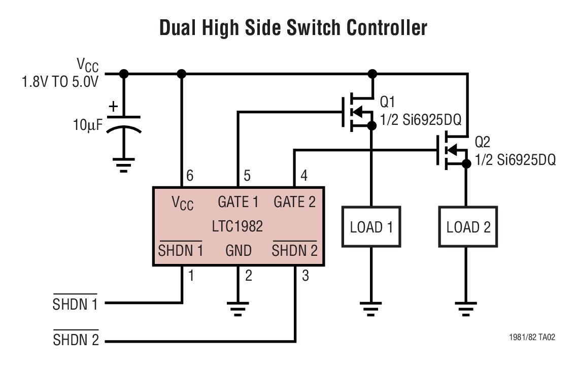 Dual High Side Switch Controller