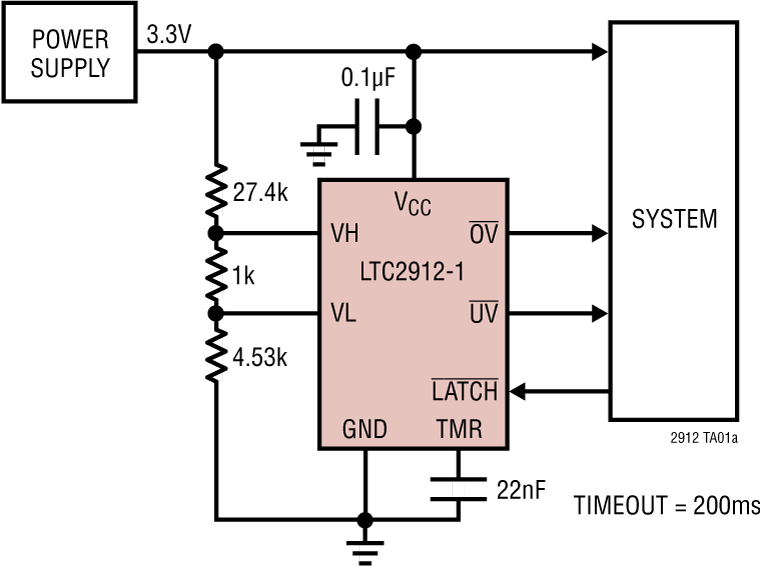 LTC2912 Application Circuit