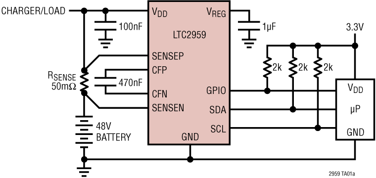 LTC2959 Application Circuit