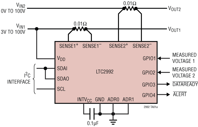 LTC2992 Application Circuit