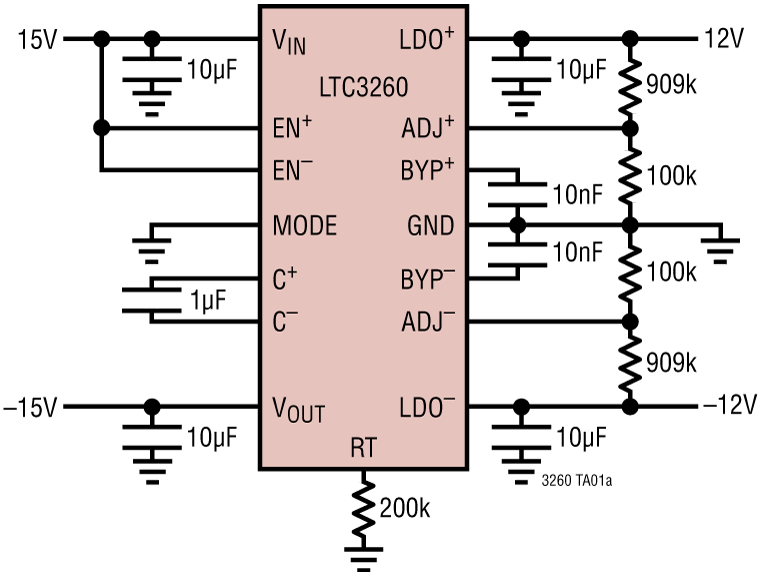 LTC3260 Application Circuit