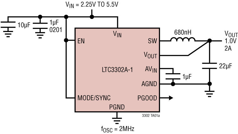 LTC3302 Application Circuit
