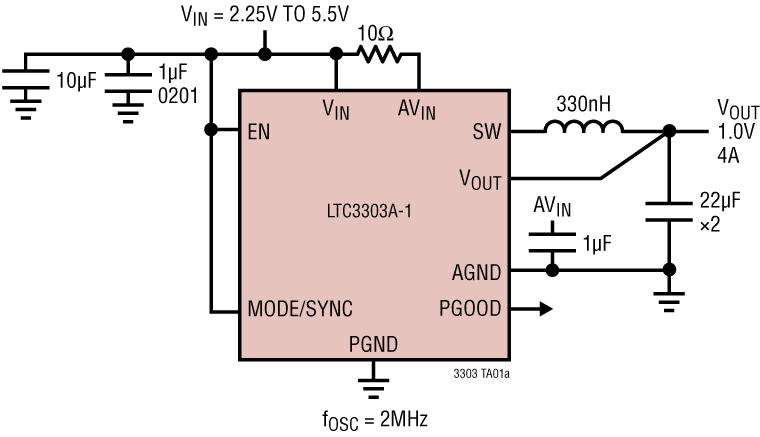 LTC3303 Application Circuit