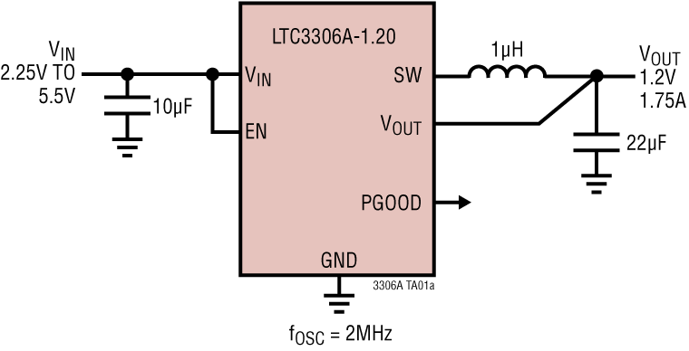 LTC3306 Application Circuit