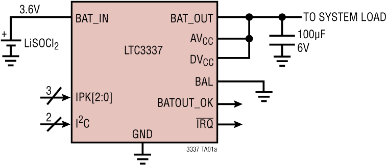LTC3337 Application Circuit
