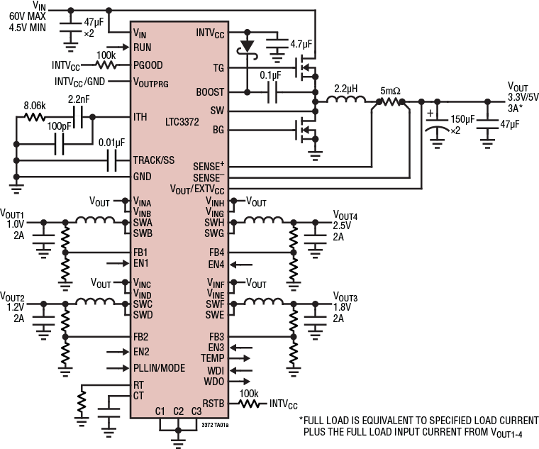 LTC3372 Application Circuit
