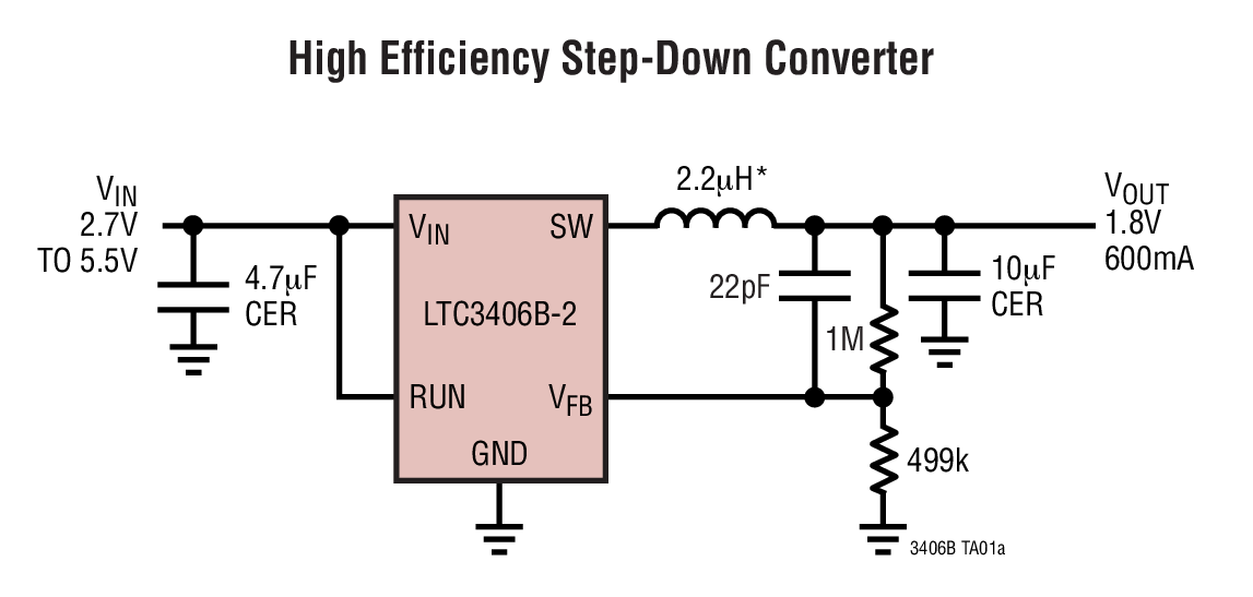 High Efficiency Step-Down Converter