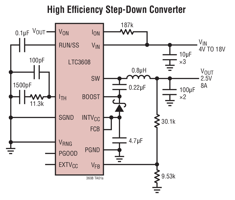 High Efficiency Step-Down Converter