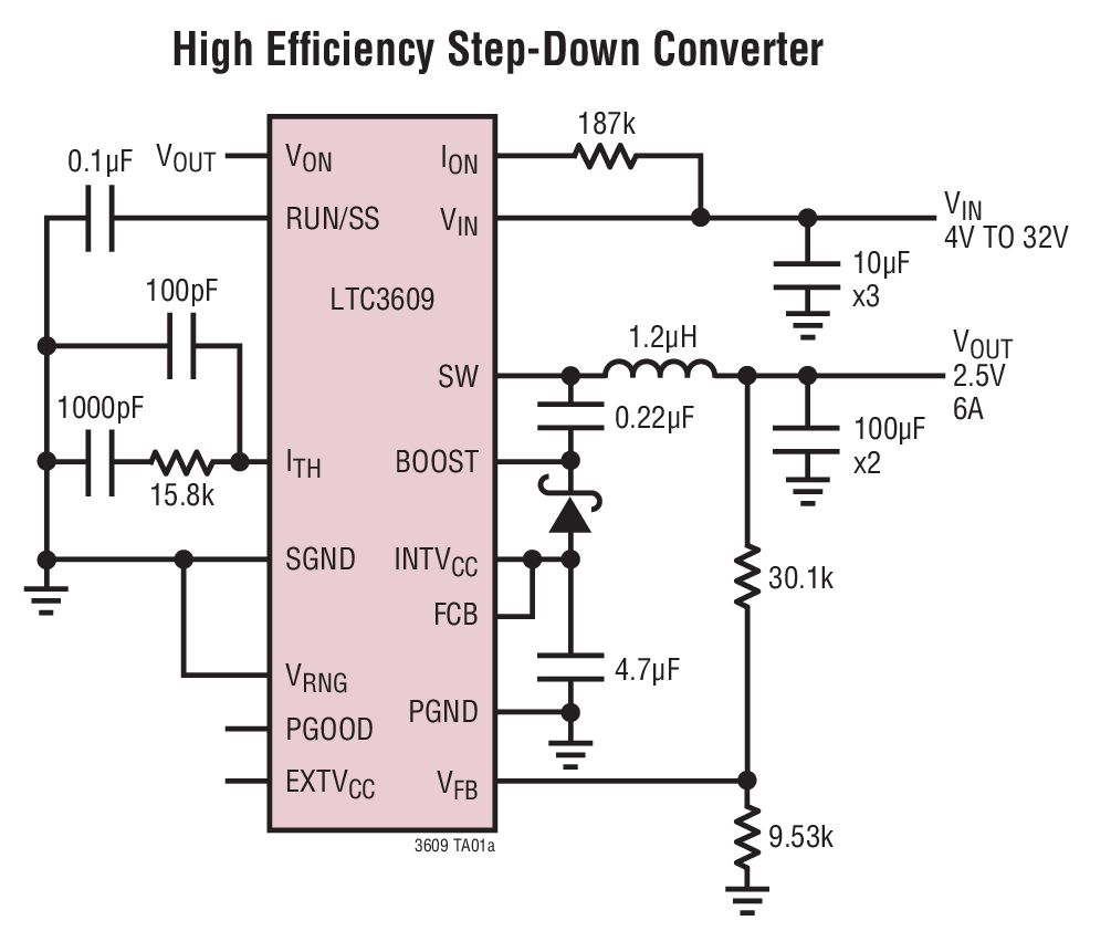 High Efficiency Step-Down Converter