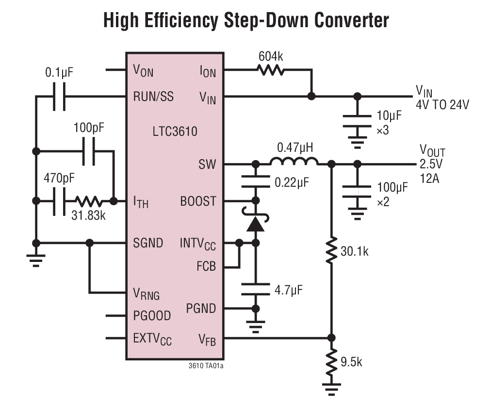 High Efficiency Step-Down Converter
