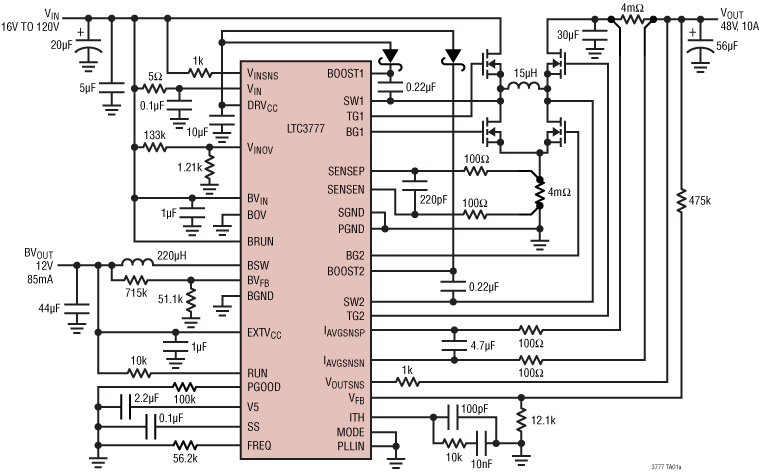 LTC3777 Application Circuit