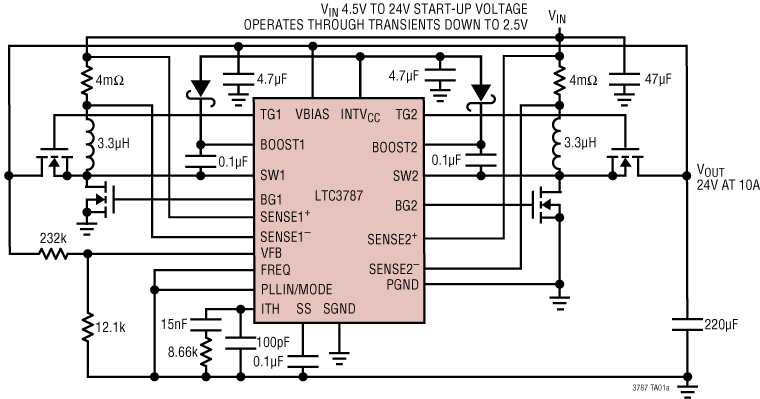 LTC3787 Application Circuit