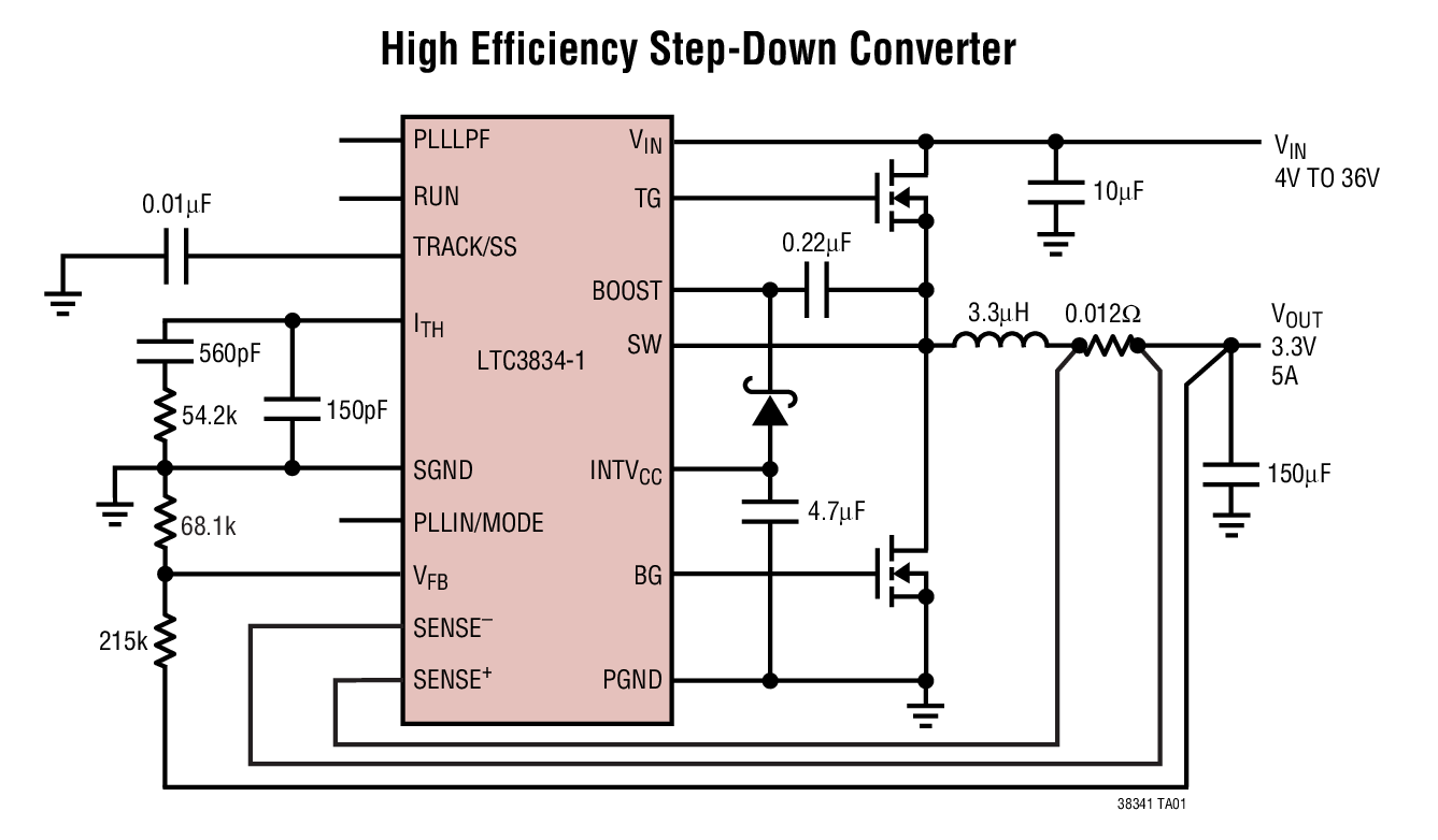 High Efficiency Step-Down Converter