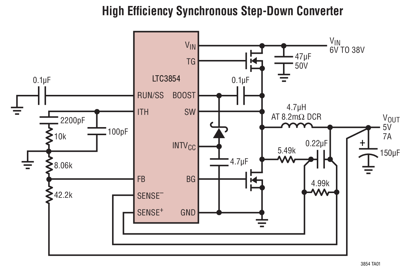 High Efficiency Synchronous Step-Down Converter