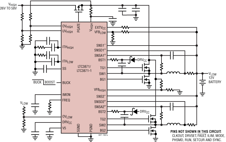 LTC3871-3871-1 Application Circuit