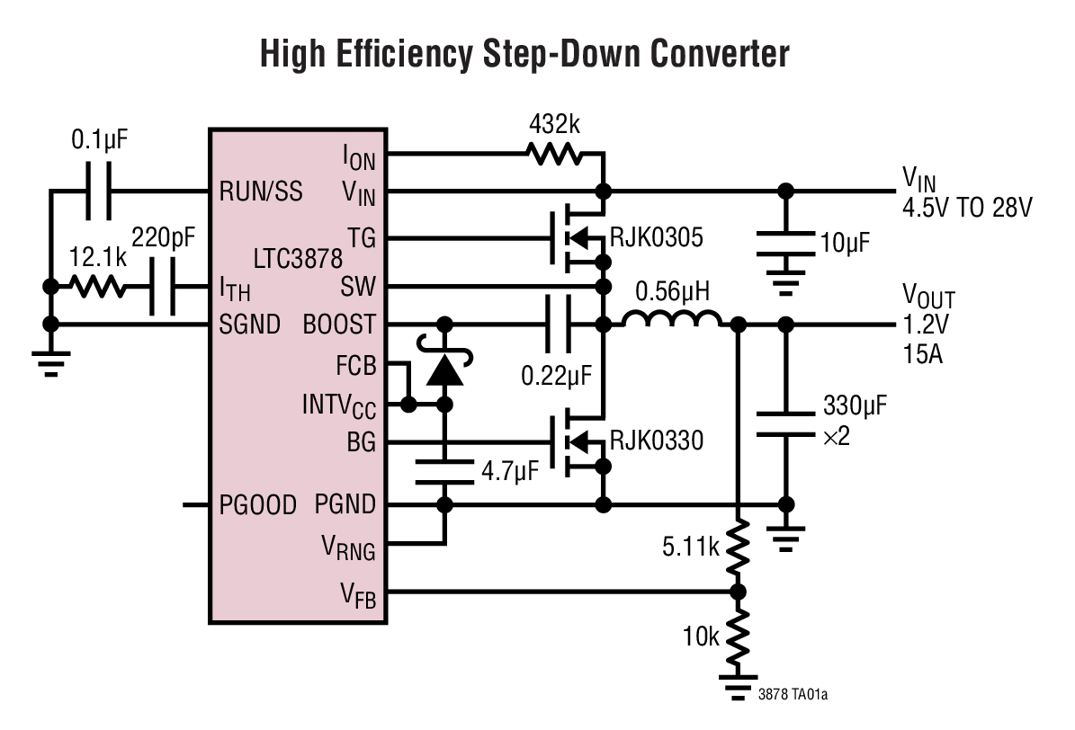 High Efficiency Step-Down Converter