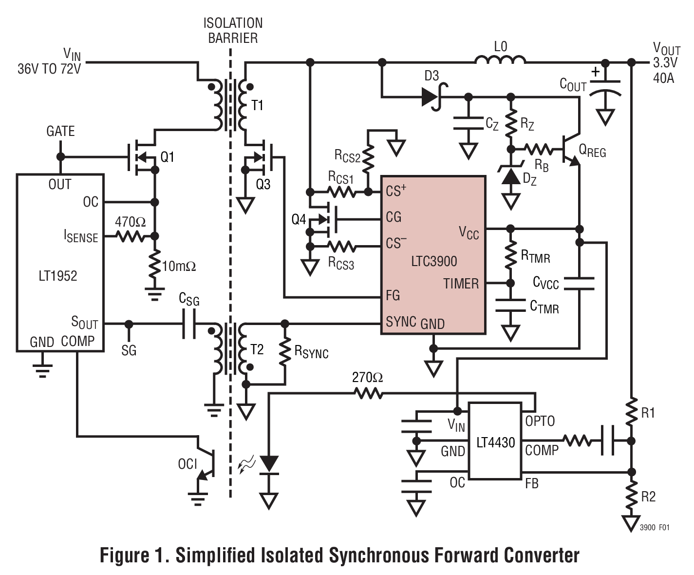 Simplified Isolated Synchronous Forward Converter