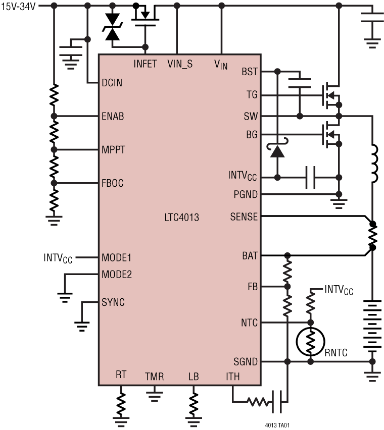 LTC4013 Application Circuit