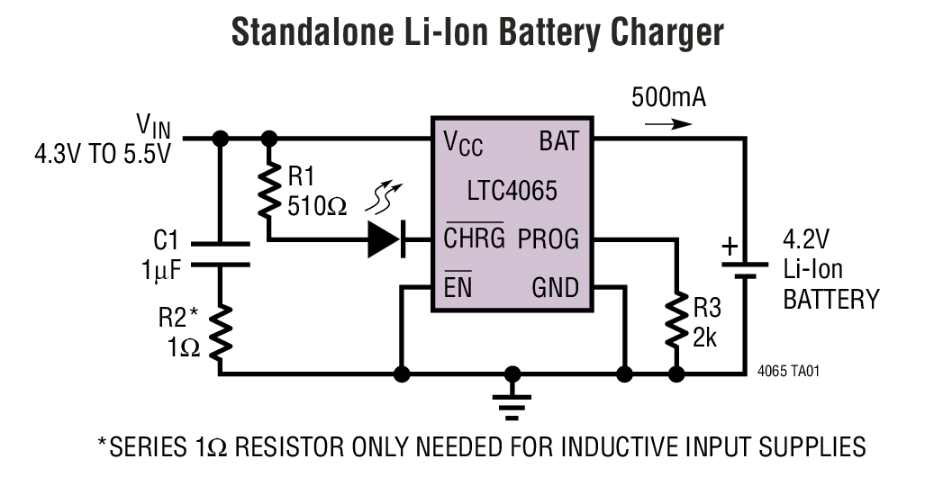 Standalone Li-Ion Battery Charger