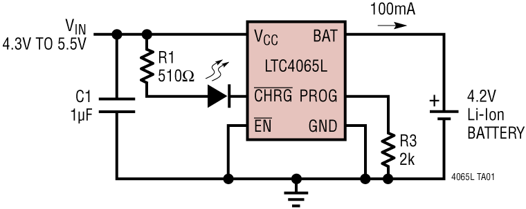 LTC4065L Application Circuit