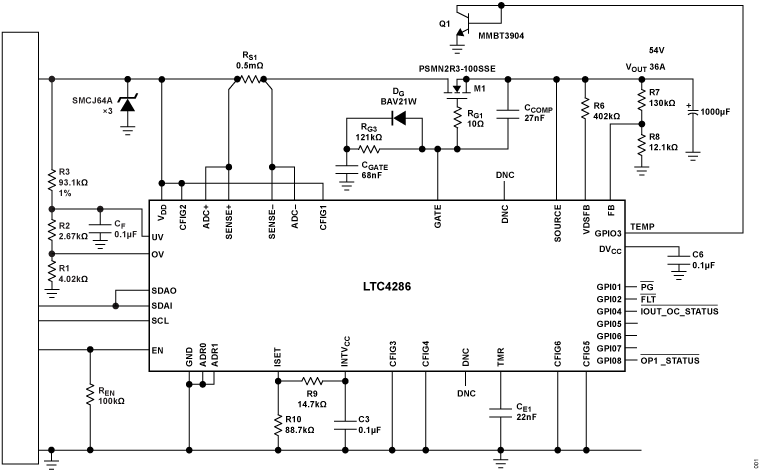LTC4286 Functional Block Diagram